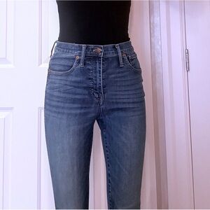 Madewell High-rise 10” Skinny Jeans, Blue Denim, Good condition, Vintage, Soft